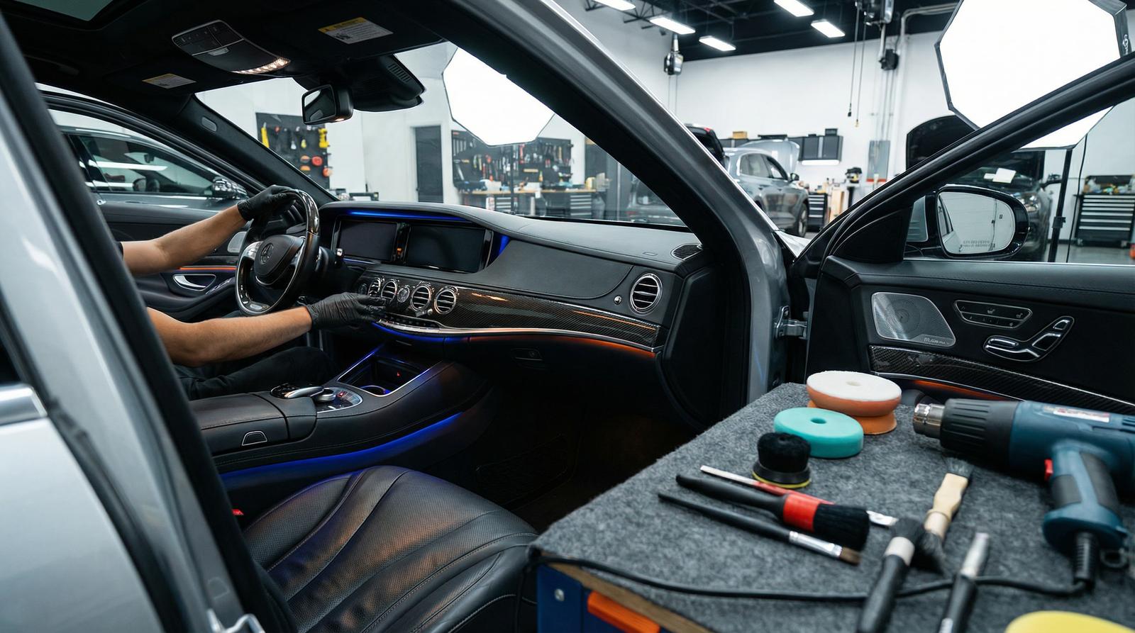 高清视频改装视频-碳纤维内饰改装